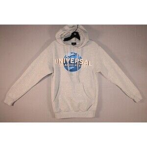 Universal Studios Orlando Resort XS Gray Logo Pullover Hoodie Sweatshirt Unisex